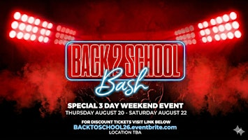 BACK TO SCHOOL BASH FALL 2026 | Tall Boy ( Formerly Whistle Stop )