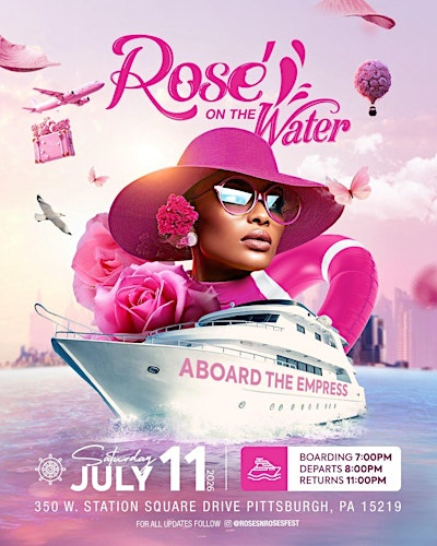 Rosé on the Water – Pittsburgh’s Pink & White Summer Boat Party | EMPRESS