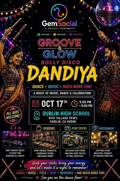 Groove & Glow Bolly Disco Dandiya | Dublin High School