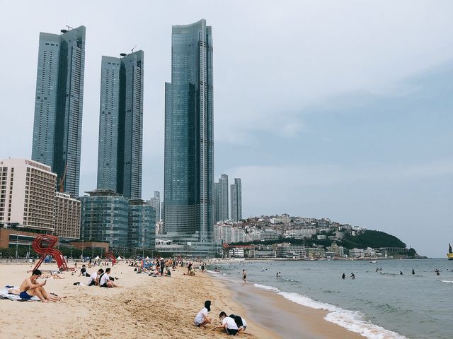 바캉스의 대표적인 장소📌부산 해운대!