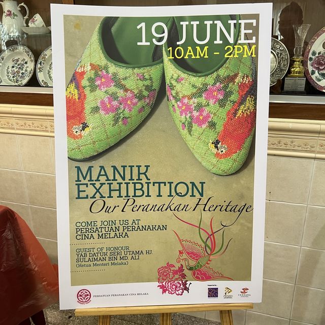 Gorgeous Peranakan beaded shoes exhibition ♥️