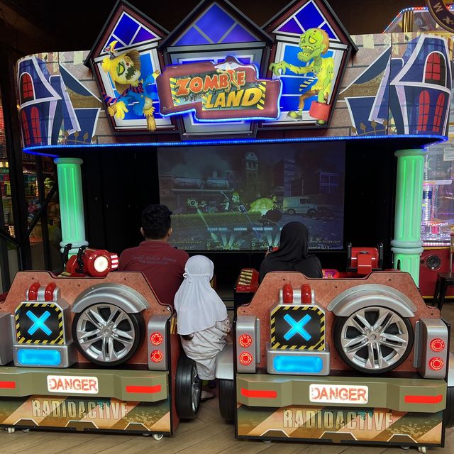 Play Bumper cars,time crisis etc at Timezone!