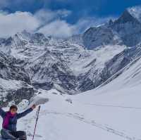 trekking to annapuna base camp