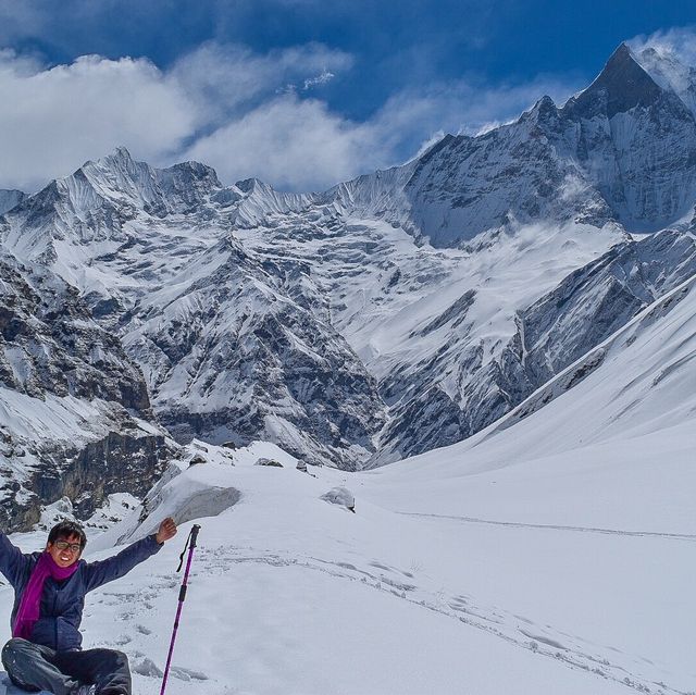 trekking to annapuna base camp