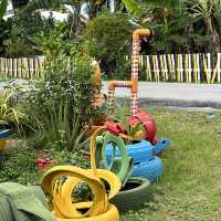 admire nice artwork at Teluk Intan