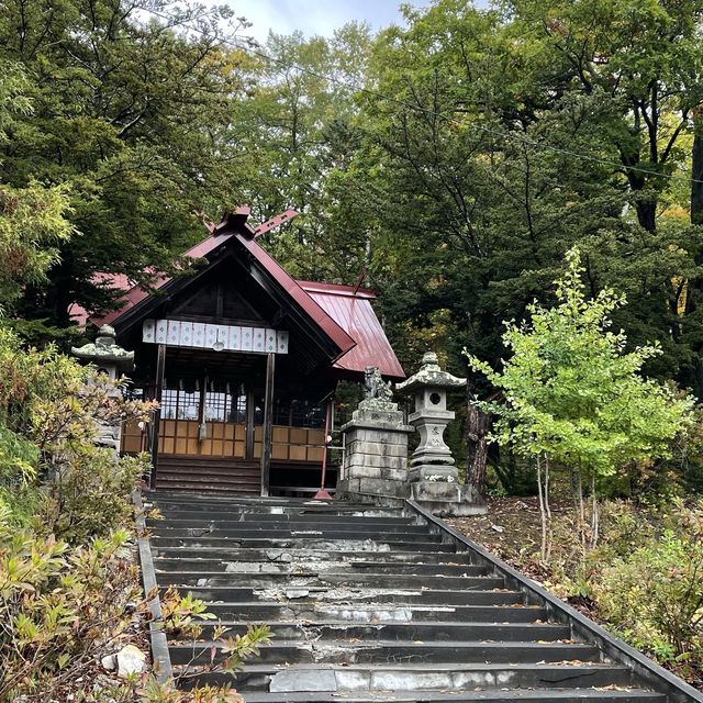 夕日が美しい遠軽町「生田原神社」