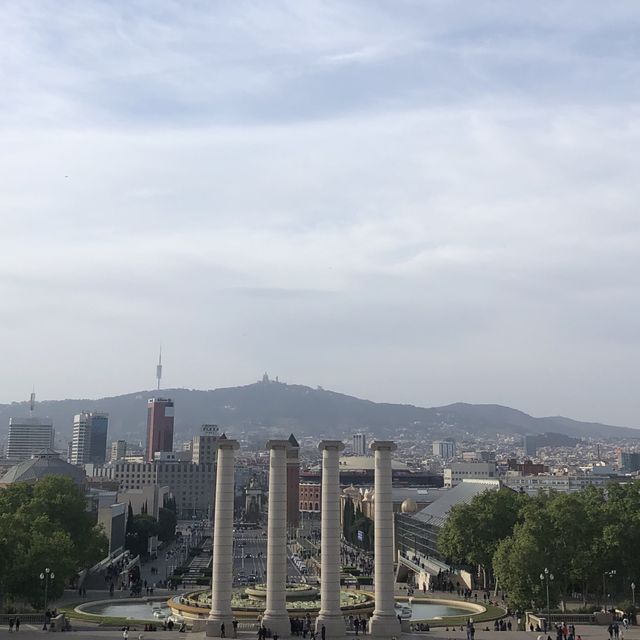 [스페인 바르셀로나] 카탈루냐 국립미술관에서 바라본 몬주익 분수쇼