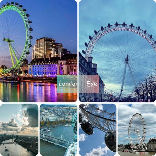 London Eye俯瞰泰晤士河😗人氣景點