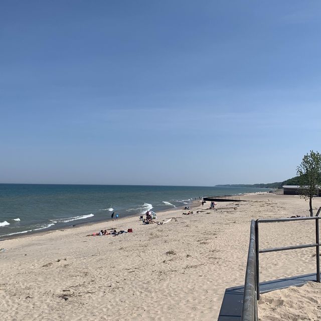 A most remarkable beach on Lake Michigan