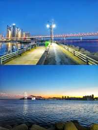 산책삼아 걷기 좋은 수변공원에서 광안리 해수욕장까지🏝