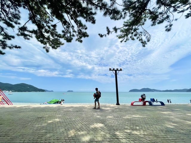 이국적인 흑진주 몽돌 해수욕장에서 바캉스 즐기기💙