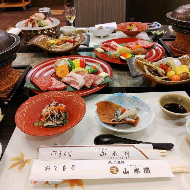 岩手県！大沢温泉山水閣で食べる前沢牛最高【夕食】