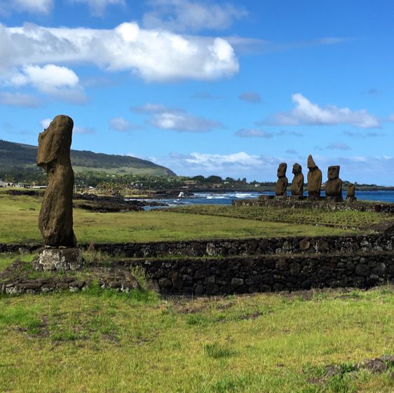 Moai in most remote inhabited island