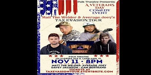 Matt The Welder & Average Joey's Tax Evasion Tour | Polk Theatre