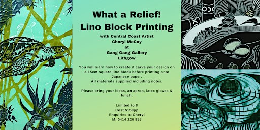 What a Relief - Lino Block Printing | Gang Gang Gallery