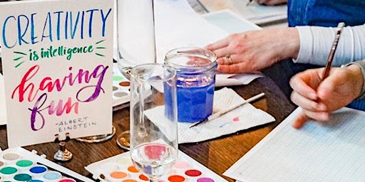 Watercolour Brush Lettering workshop, with Phylecia Sutherland | Salts Works