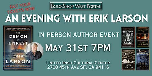 Meet Erik Larson: An Evening with the Bestselling Nonfiction Author | United Irish Cultural Center