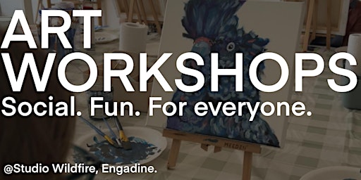 Art Workshop Painting the Australian Black Cockatoo! | Studio wildfire