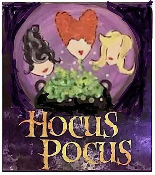 "Hocus Pocus" Canvas Painting at Blackboard Congamond Tuesday Oct 8th | Blackboard Congamond