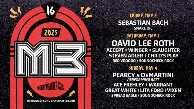 M3 Rock Festival 3-day Pass 2025 (Columbia) | Merriweather Post Pavilion