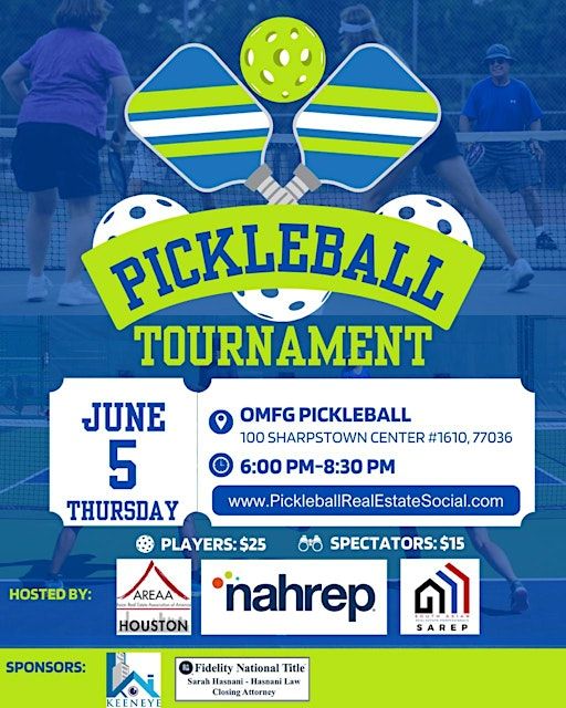 Houston Real Estate Pickleball Tournament | One More Fun Game Pickleball