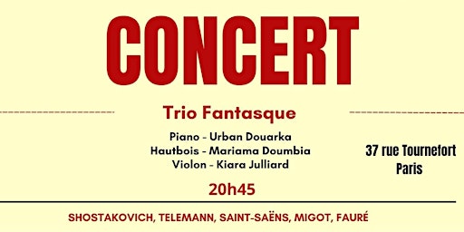 Le Trio Fantasque | Maison Fraternelle
