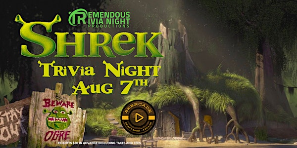 Shrek Trivia at Beercade - Aug 7th @7:00pm | Beercade
