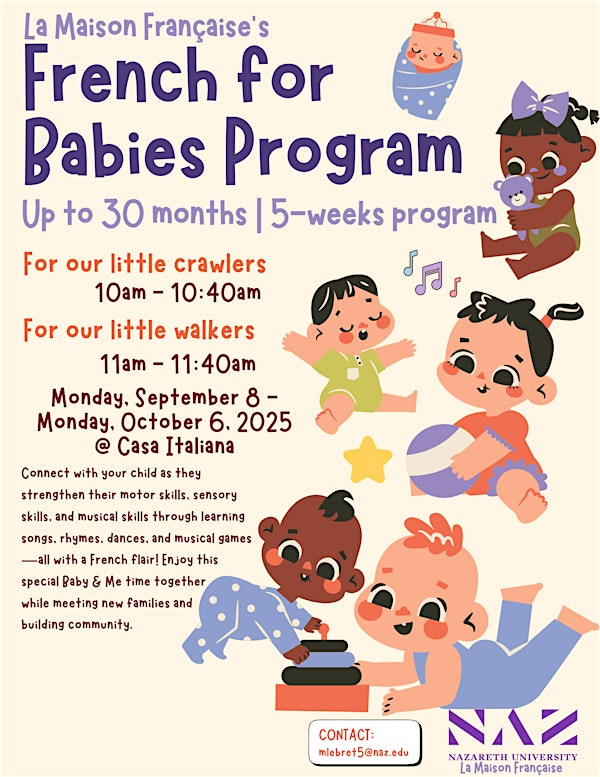 French for Babies Program | Nazareth University