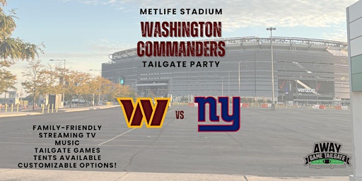 Washington Commanders Tailgate at MetLife Stadium | MetLife Stadium Drive