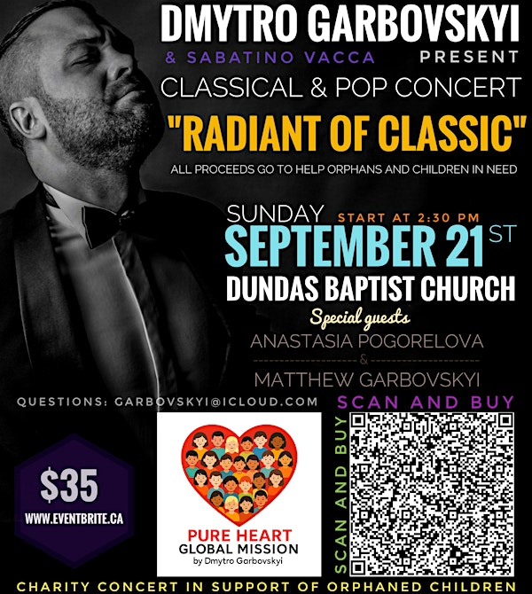 "RADIANT OF CLASSIC" CHARITY CONCERT (DUNDAS) | Dundas Baptist Church