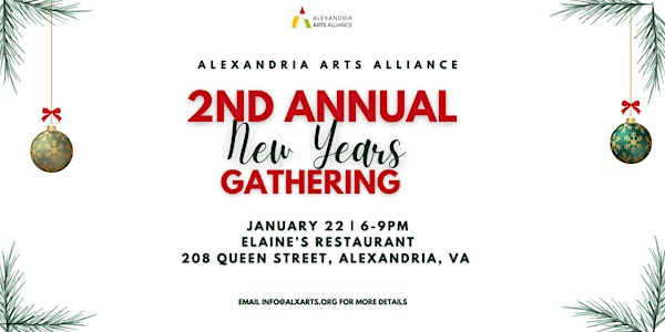 Alexandria Arts Alliance Second Annual New Year's Gathering | Elaine's