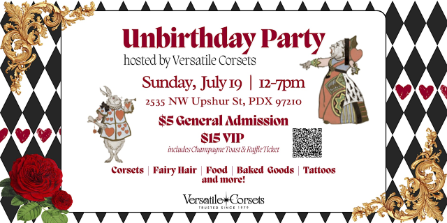 Unbirthday Party hosted by Versatile Corsets | Versatile Corsets & Fashions - By Appointment Only