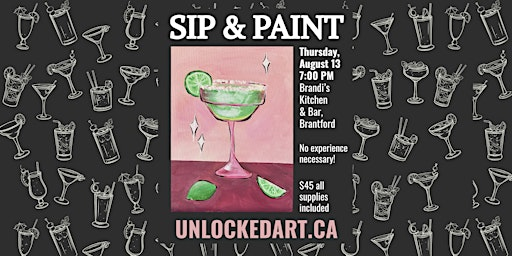 Sip & Paint, Margarita Mood  at Brandi's Kitchen & Bar,  Brantford | Brandi's Kitchen and Bar