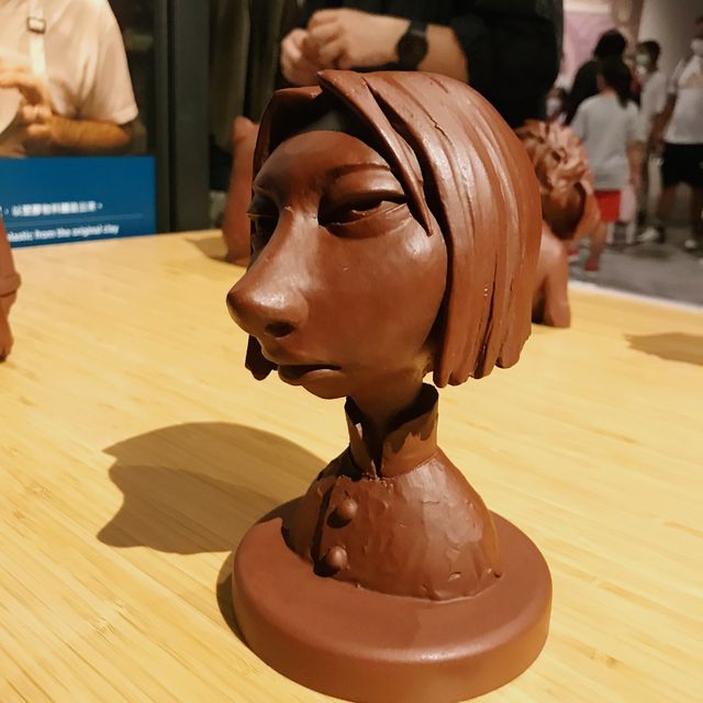 等了很久才搶到位置的Pixar 展覽！