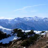 燕山荘からみた北アルプスの山々