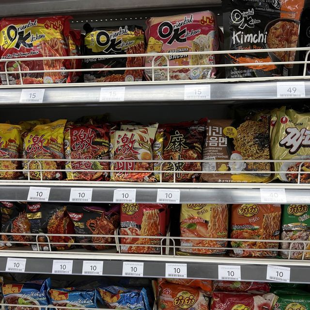 Local snacks, noodles, cartoon items@Lotus 