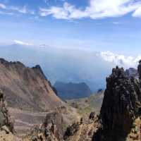 Hiking at National Park Iztatcihuatl 