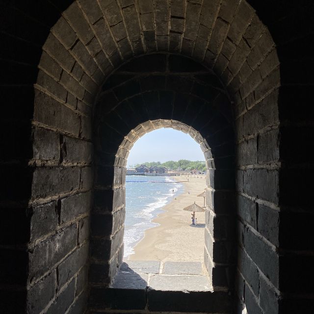 the Great Wall meets the sea  the Great Wall meets the sea