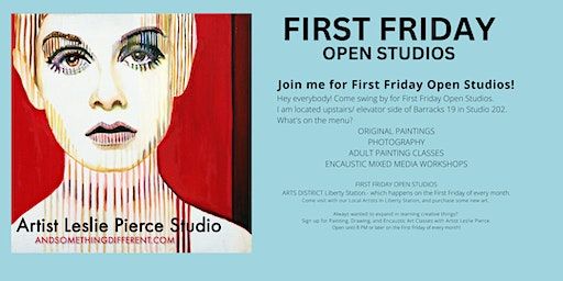 First Friday Open Studios @ Liberty Station- with Artist Leslie Pierce (San Diego) | Artist Leslie Pierce Studio/ And Something Different Studio Gallery