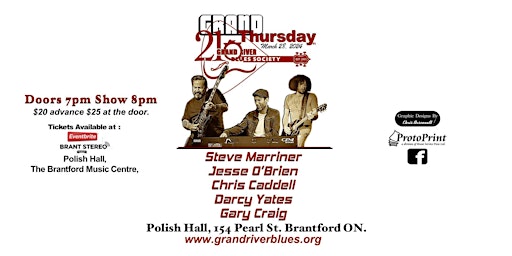 Grand Thursday Steve Marriner Jesse O'Brien Chris Caddell at Polish Hall | Polish Hall