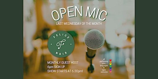 Felice Noir - Open Mic Night! | 10930 84 Street NW
