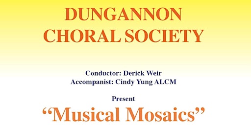 Dungannon Choral Society Spring Concert 2024: Musical Mosaics | St Anne's Parish Church