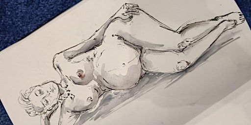 Behind the Curtains - Live model drawing | Factor IJ