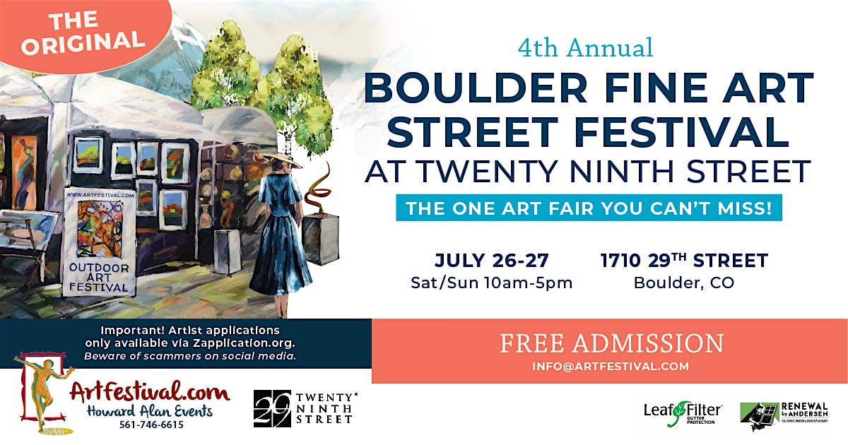 4th Annual Boulder Fine Art Street Festival at Twenty Ninth Street | Twenty Ninth Street