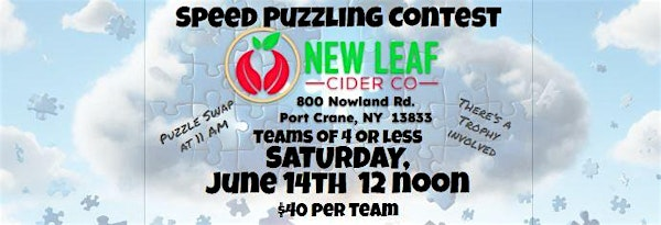 Puzzle and Guzzle at New Leaf Cider Co. Summer Series | New Leaf Cider Co.