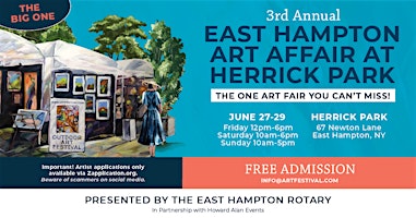 3rd Annual East Hampton Art Affair at Herrick Park | Herrick Park