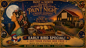 Summer Solstice Seaside Picnic! Paint a Mucha inspired Moon Goddess | Seaforth Community Hall