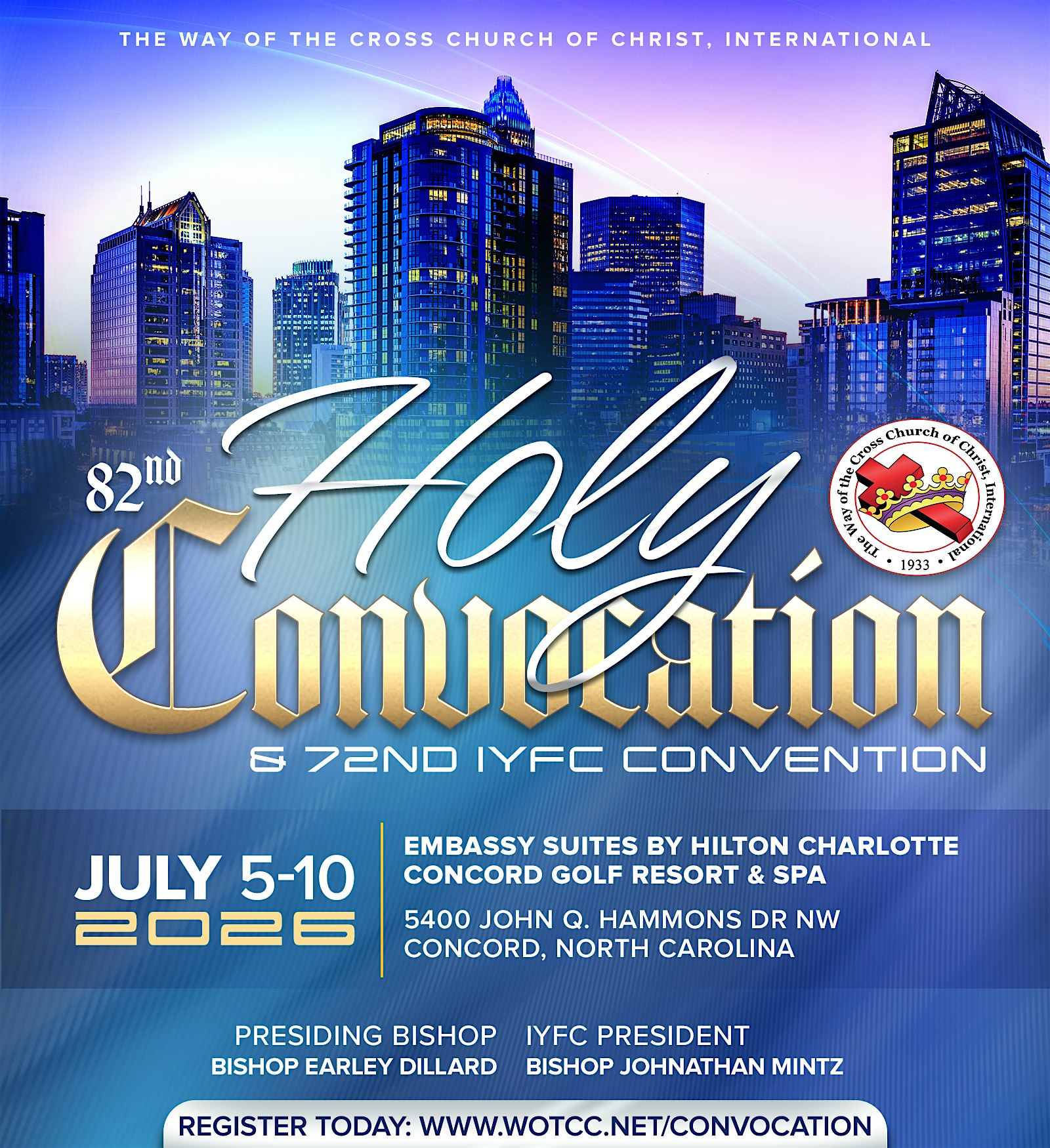 An Evening of Honor: Celebrating Presiding Bishop Earley Dillard | Embassy Suites by Hilton Charlotte Concord Golf Resort & Spa