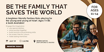 Save your city from the Sleeping Curse! Fantasy Role-Playing for Families! | Sully and Porter Cafe