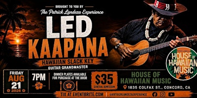 Led Kaapana LIVE in Concord | House of Hawaiian Music at The Cue (HOHM)
